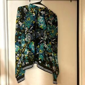 Floral zip up Jacket